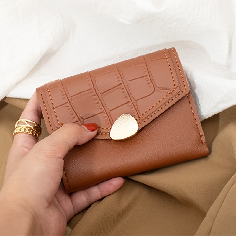 Alligator Brown Classic Tri-Fold Wallet