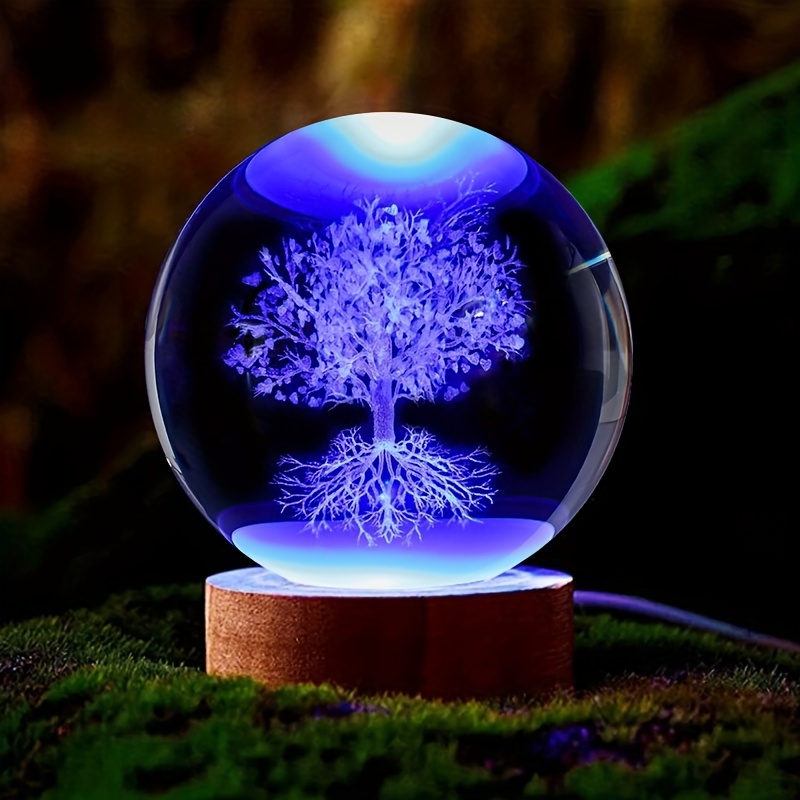 Mobile arbre de vie 3D 1 boule et cristal (en vidéo) - Coralie-shop