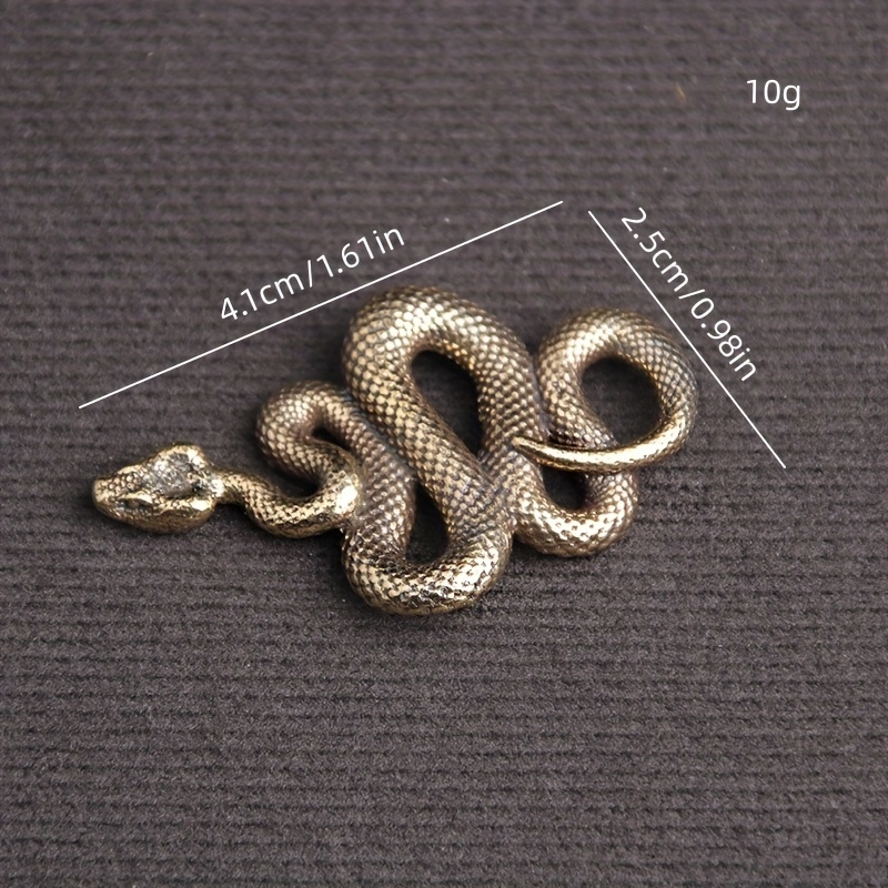 Men Snake Detail Key Charm Necklace