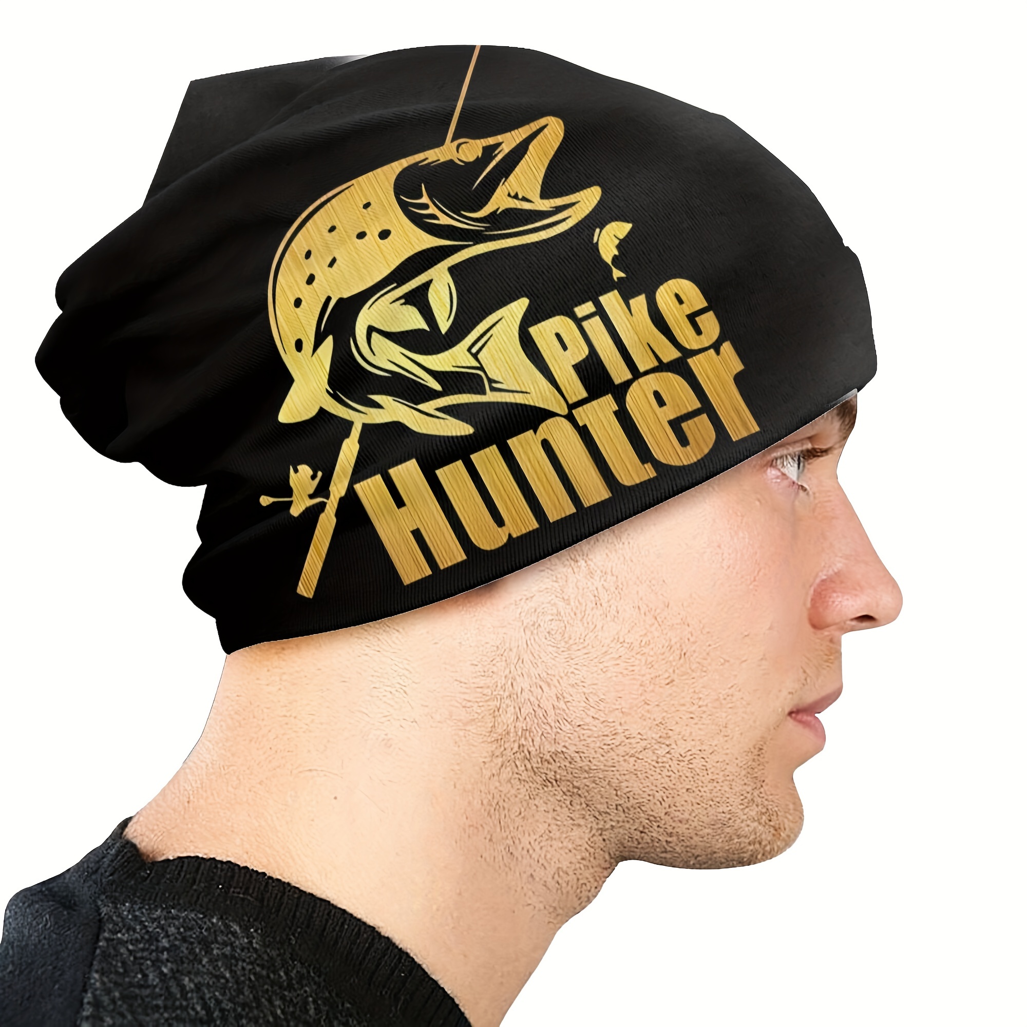 1pc Fish Bone Fishing Skeleton Skullies Pike Hunter Beanies Hat For Men -  Jewelry & Accessories - Temu