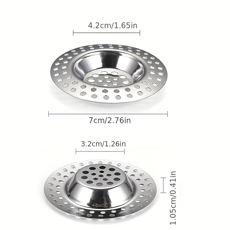  Plástico, tapón de bañera de acero inoxidable y desagüe, 2-7/8  de diámetro, cromo : Herramientas y Mejoras del Hogar