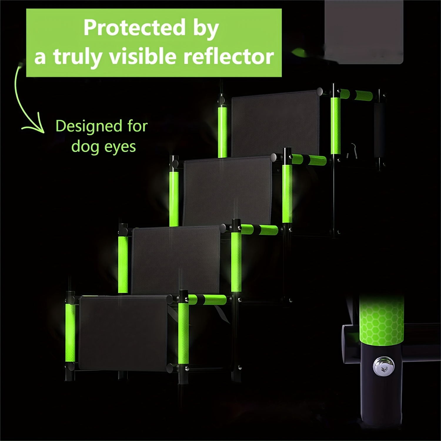 Skecten Escalera ligera para rampa de coche para perros, con marco de metal  plegable inferior antideslizante
