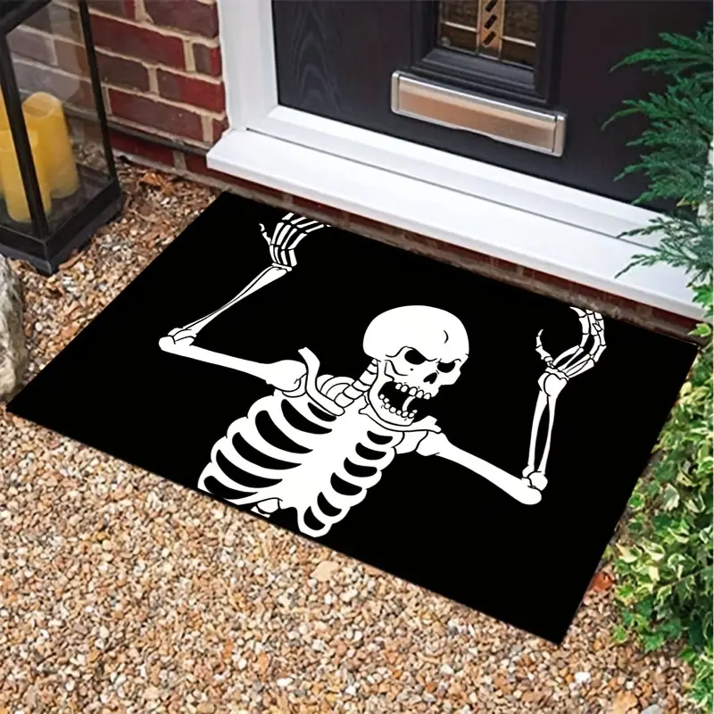 Doormat Indoor Entrance Home Decor Door Mat, Human Bones Print