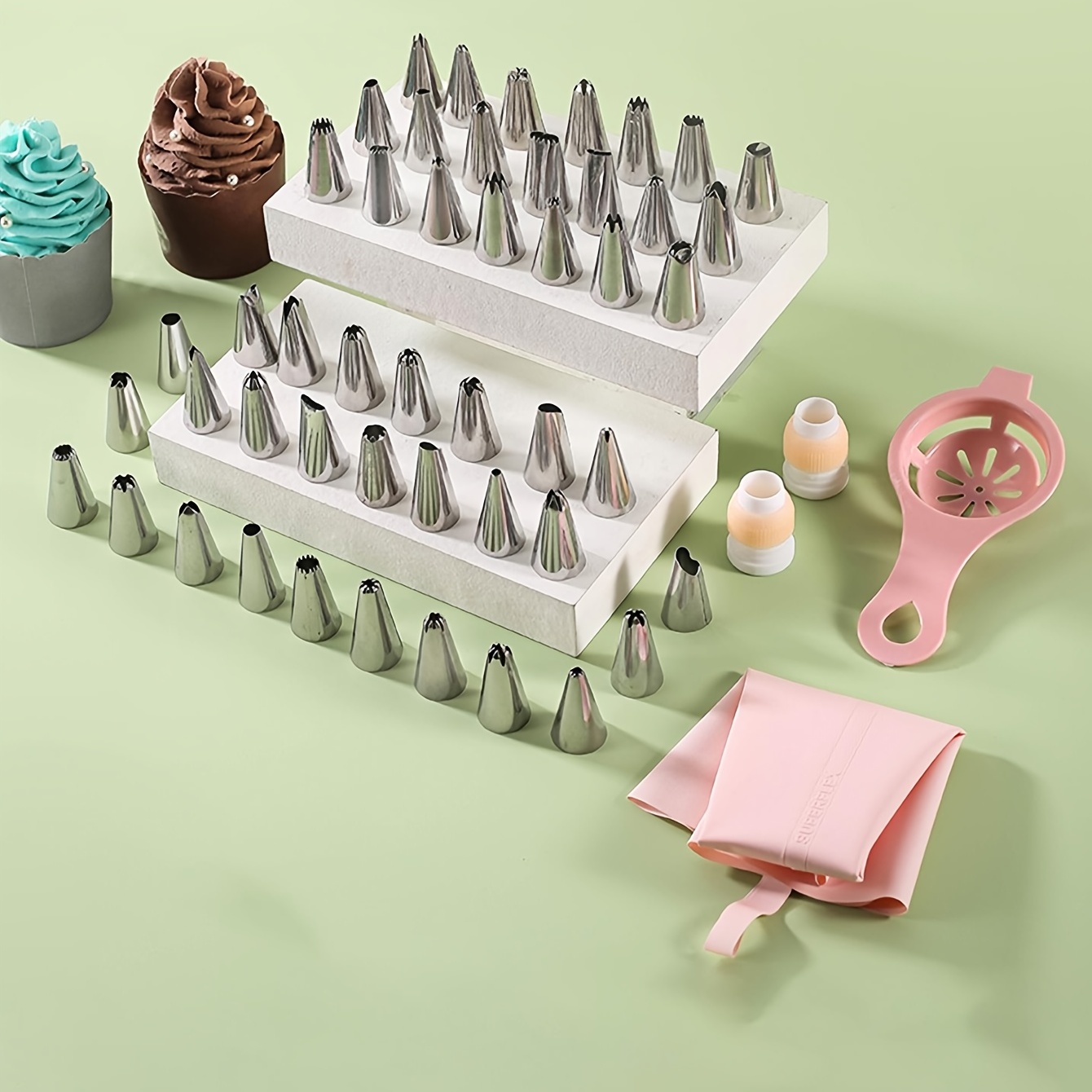 NZL ICING NOZZLE SET OF 8 WITH FLOWER NAIL LIFTER Stainless Steel Quick  Flower Icing Nozzle Price in India - Buy NZL ICING NOZZLE SET OF 8 WITH  FLOWER NAIL LIFTER Stainless