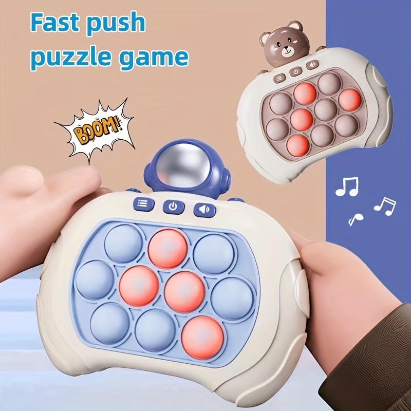 Push-pop Bubble Fidget Jouet sensoriel pour enfants, Décompression Percée  Puzzle Pop Game Machine Electronic Popping Game
