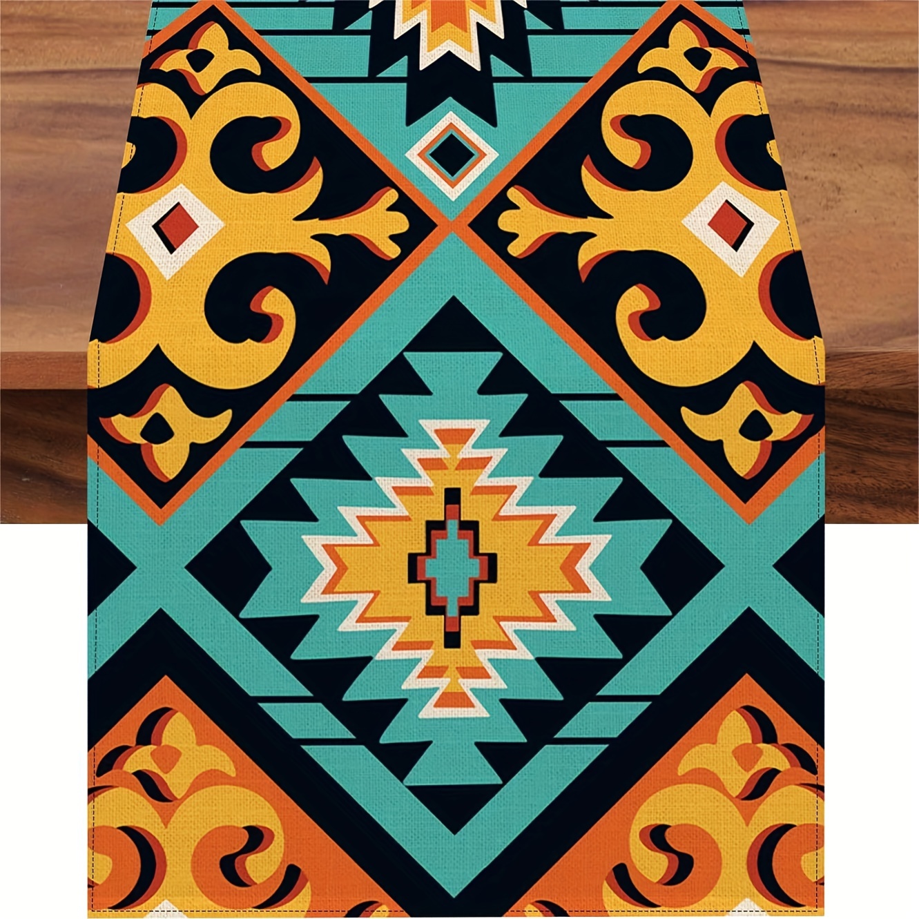 Seim Azik Southwest Geometric Table Runner Tribal Nation Temu Portugal
