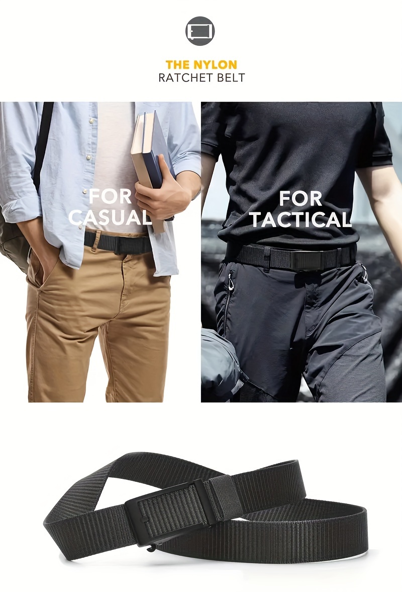 SUNYA Cinturones casuales para hombre, cinturón elástico para hombre,  cinturón de golf trenzado, sin hebilla, cinturón tejido elástico,  pantalones de