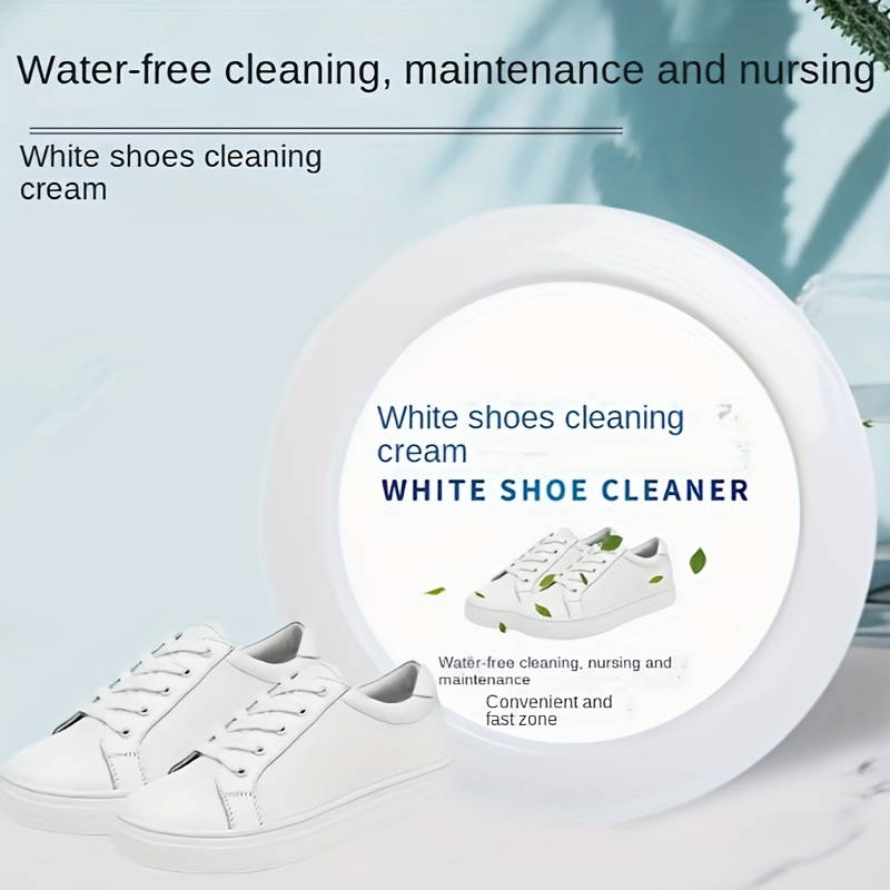Jue Fish Multi-functional Cleaning and Stain Removal Cream, White Shoe  Cleaning Cream with Sponge, Multipurpose Cleaning Cream, White Shoe  Cleaner, Shoes Decontaminate Solid Paste (1pc with sponge) 