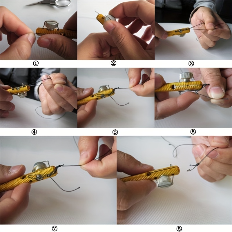 Tool For Tying Fishing Hooks, Snell Knot Tying Tool