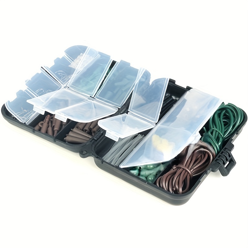Carp Fishing Tackle Accessories Kit - 420Pcs/Box Including Swivels Hooks  Anti Tangle Sleeves Hook Stop Beads Boilie Bait Screw, Tackle Boxes -   Canada