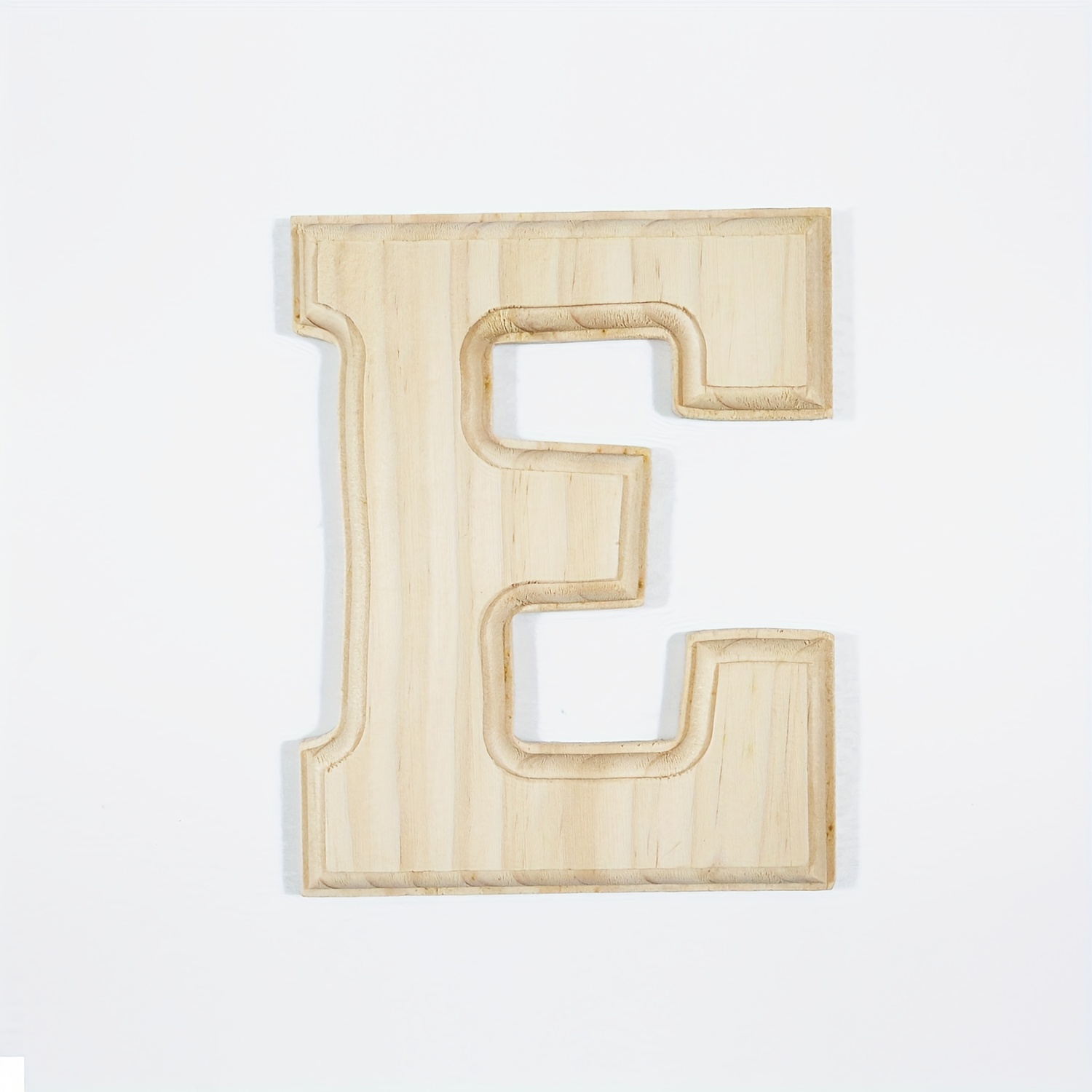 White Wood Letters 6 Inch, Wood Letters for DIY Party Projects (W)