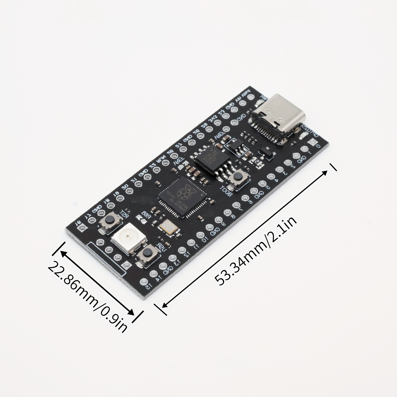  Raspberry Pi Pico Microcontroller Development Board Low-Cost,  High-Performance,Based on RP2040 Chip, Dual-core Arm Cortex M0+  Processor,Flexible Clock Running up to 133 MHz : Electronics