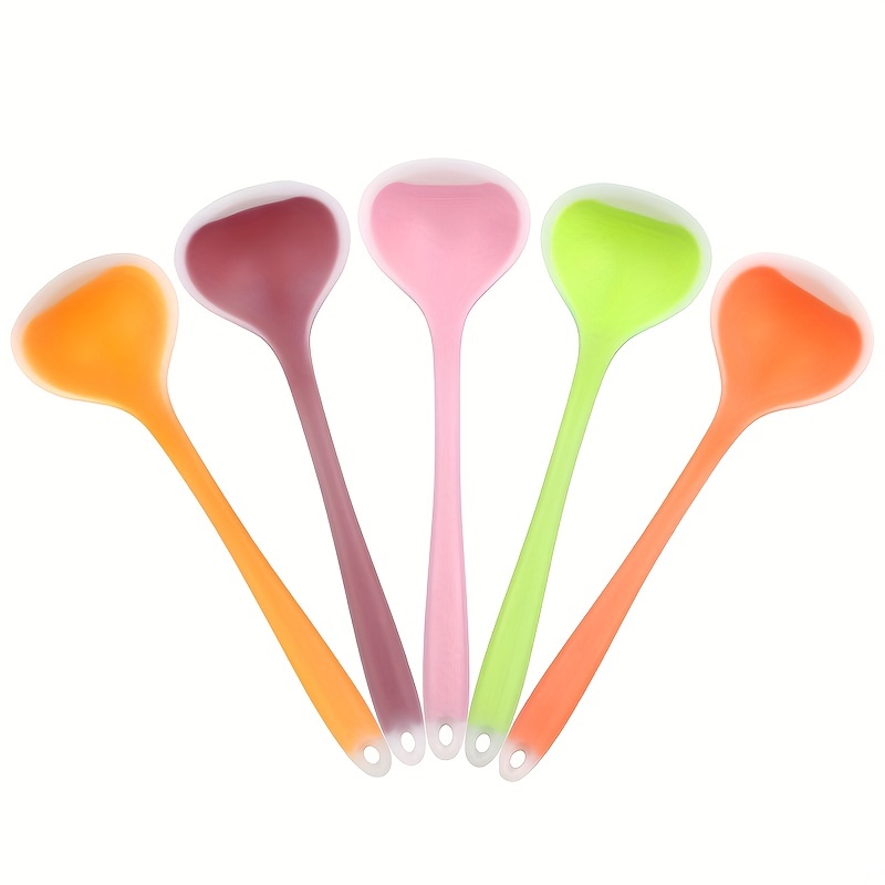 Silicone Mixing Spoons Silicone Spoons Cooking Spoons - Temu