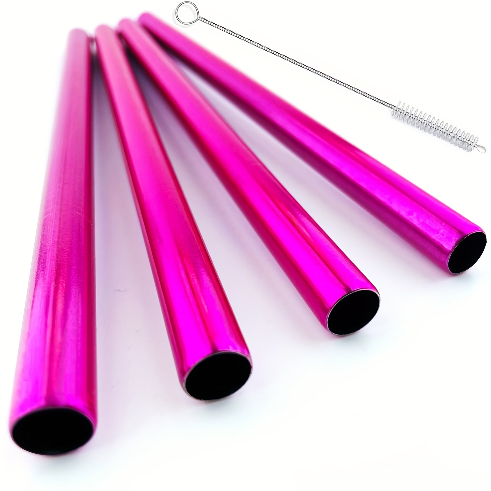 EXTRA WIDE REUSABLE METAL STRAW, JUMBO STAINLESS STEEL BOBA STRAW