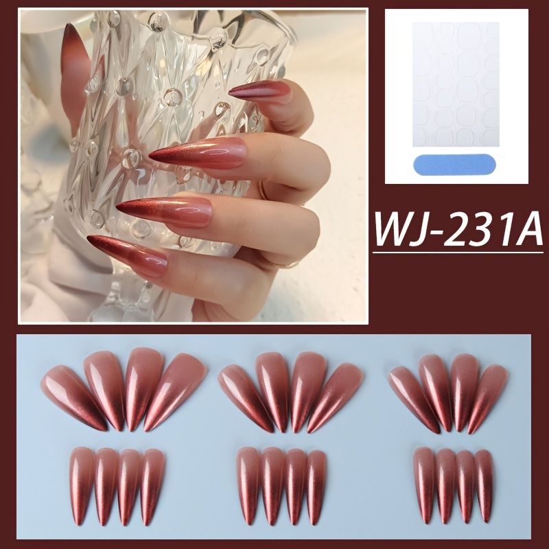 Long Coffin False Nails Fashion Ballerina Glitter Pink Fake Nails With  Design Press On Nails Glossy Acrylic Nails For Women And Girls |  High-quality & Affordable | Temu Canada