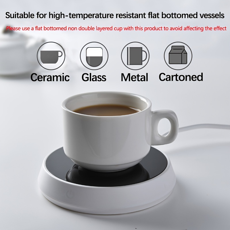 USB Cup Heater Mug Warmer Electric Hot Plate Tea Makers Warmer Coaster 3  Gear Temperature Cup Heating Pad for Coffee Milk Tea