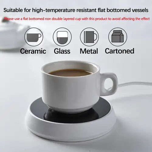 Cup Heater Mug Warmer Coffee Milk Tea Heating Cup Pad Electric Smart  Coaster Plate Gravity Sensor