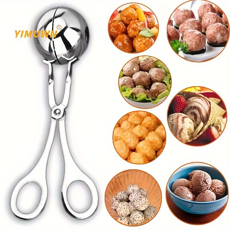 Stainless Steel Meatball Scoop Ball Maker Cake Pop Cookie Scoop - China  Stainless Steel Spoon and Attractive Design Spoon price