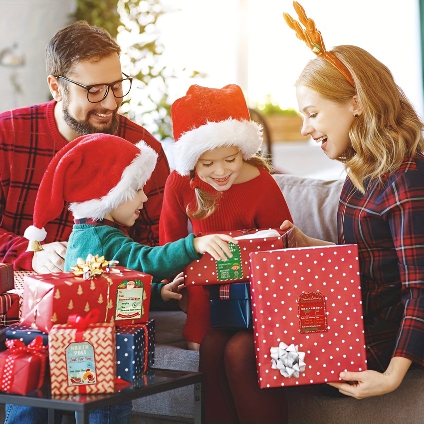 Étiquette Autocollante Série Cadeau De Décoration De Vacances De