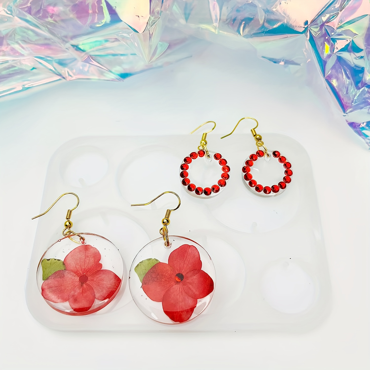 Earring Epoxy Resin Molds, Silicone Jewelry Molds For Diy Women