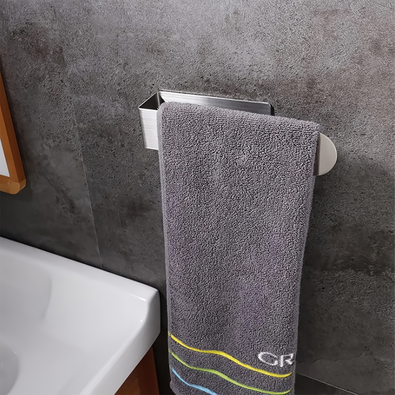 Hand Towel Ring Self Adhesive Bathroom Kitchen Towel Hand Towel