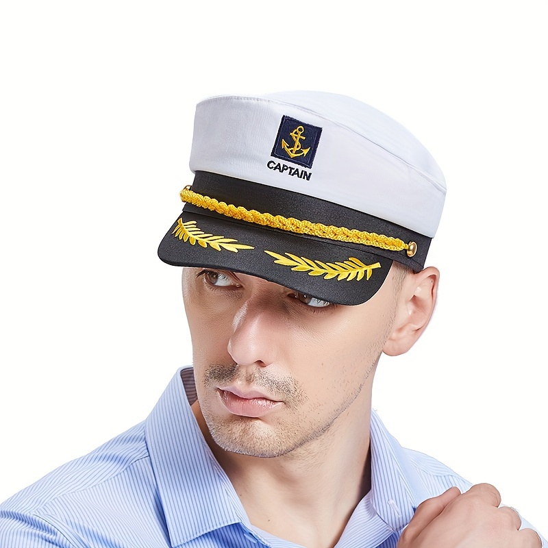 Gorras de marinero, gorra de capitán adulto de pescador, disfraz