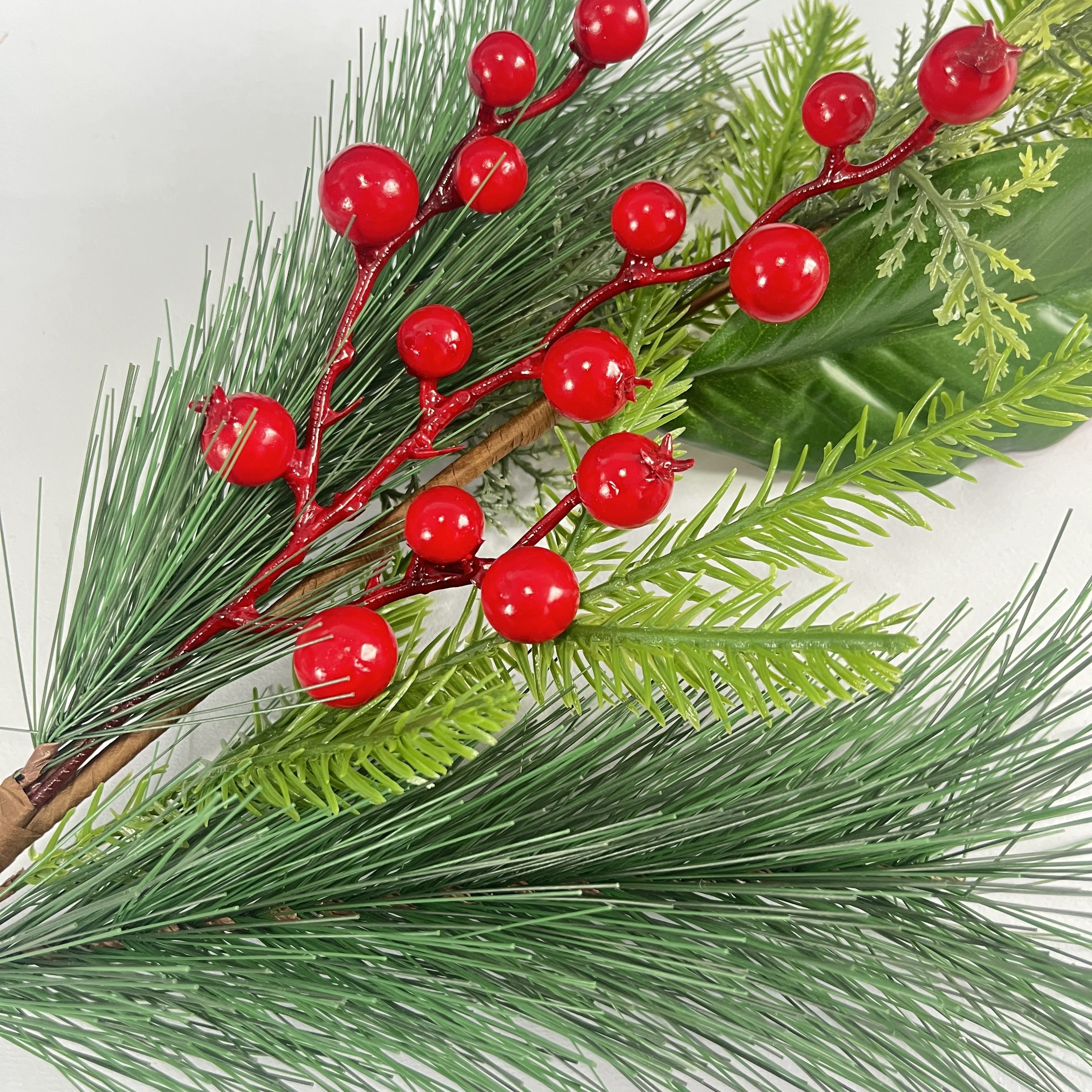 10/1PCS Christmas Red Berries Xmas Simulation Berry Branch Decor