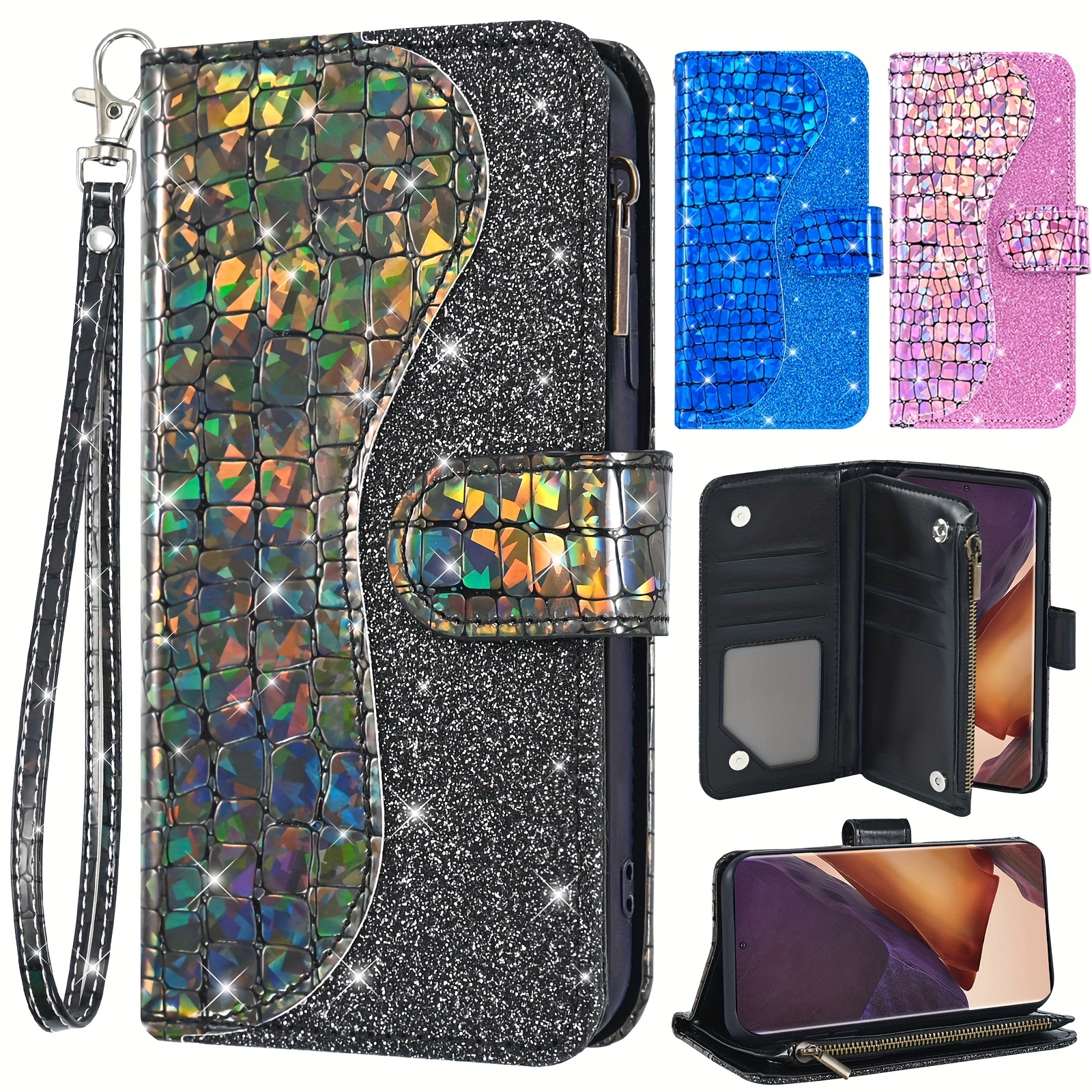 For Samsung Galaxy M54 5G, Fashion 3D Grid Wallet Flip Leather