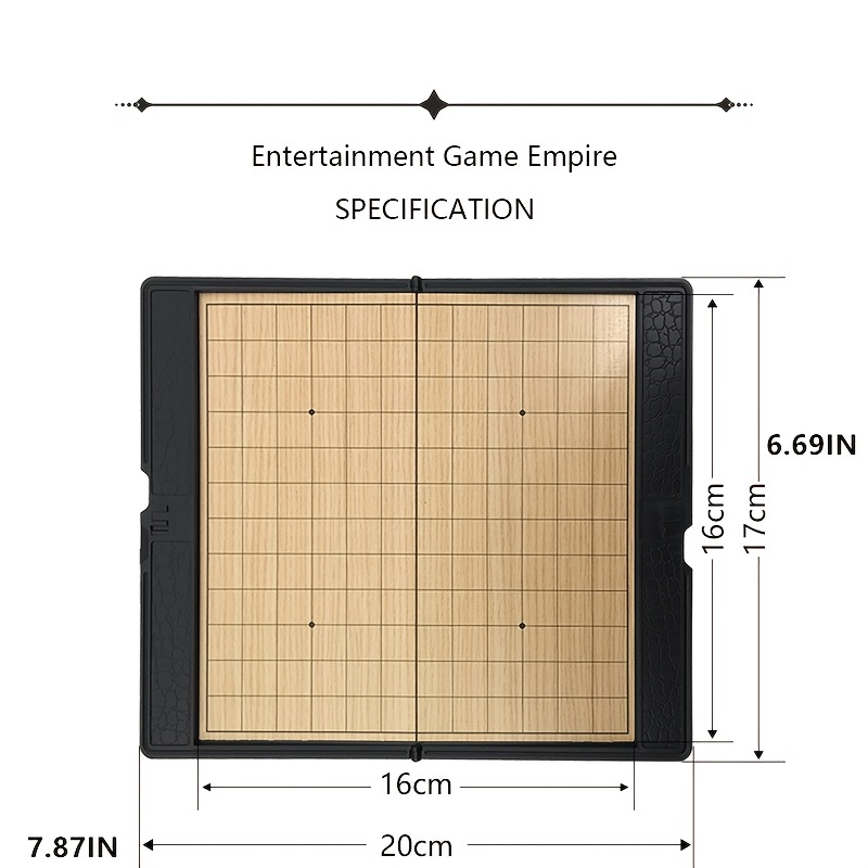 Mini Jogo Xadrez Magnético Tabuleiro Portátil Estratégi 17cm