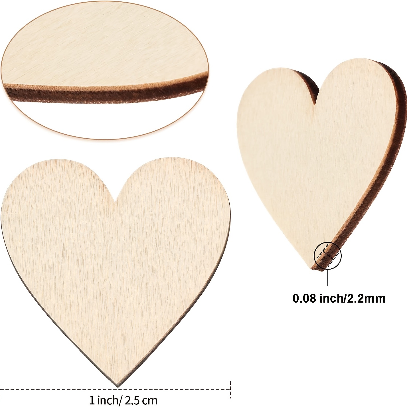 Wooden Heart Cut Outs