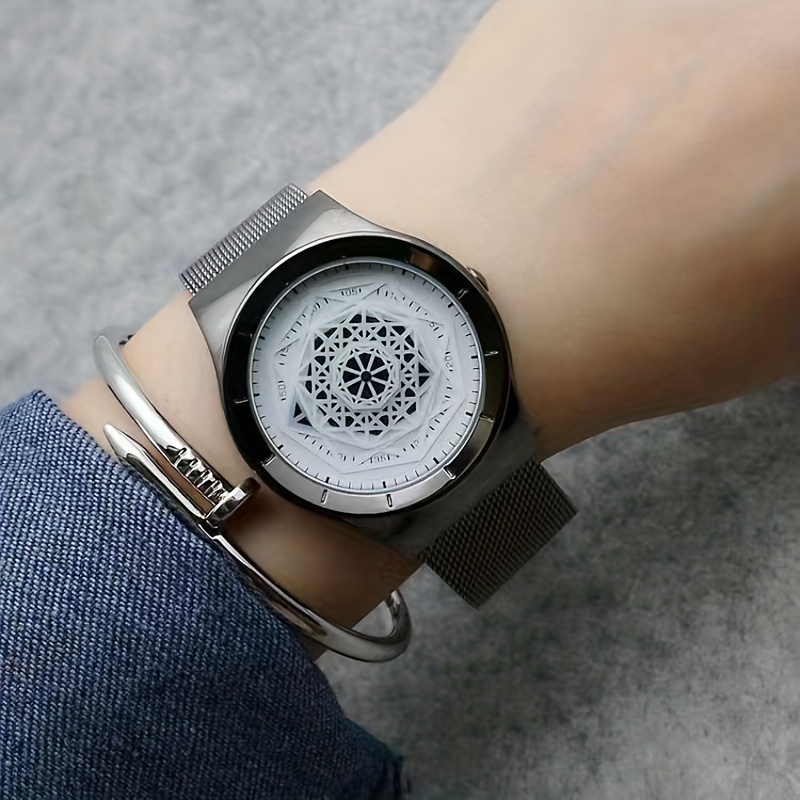 Geometric sale skeleton watch