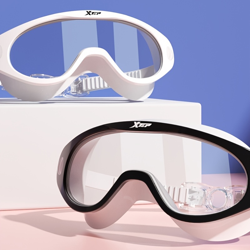 HD Waterproof Anti-fog Swimming Goggles Large Frame