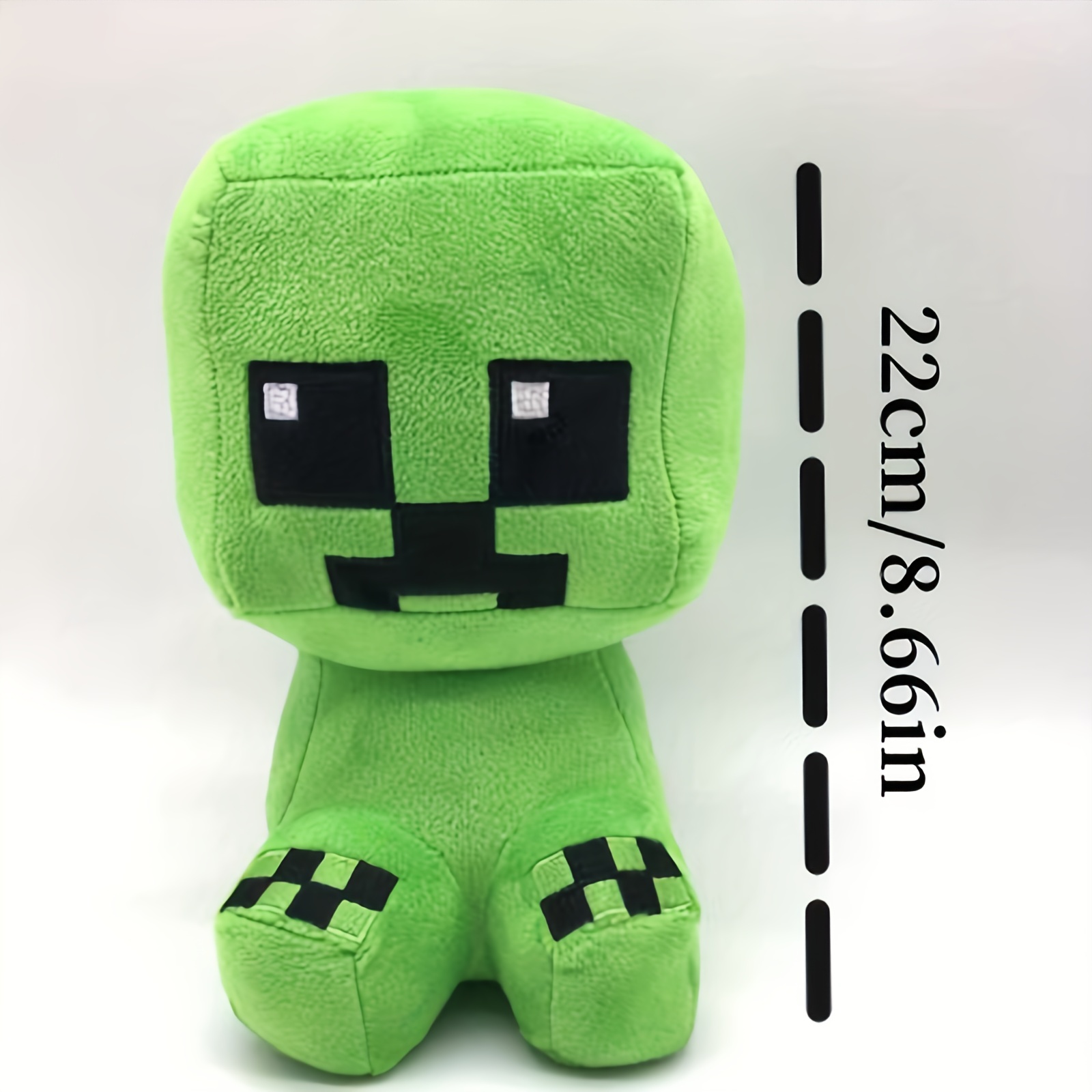 Minecraft Basic Plush Creeper Stuffed Animal, 8-inch Soft Doll Inspired by  Video Game Character