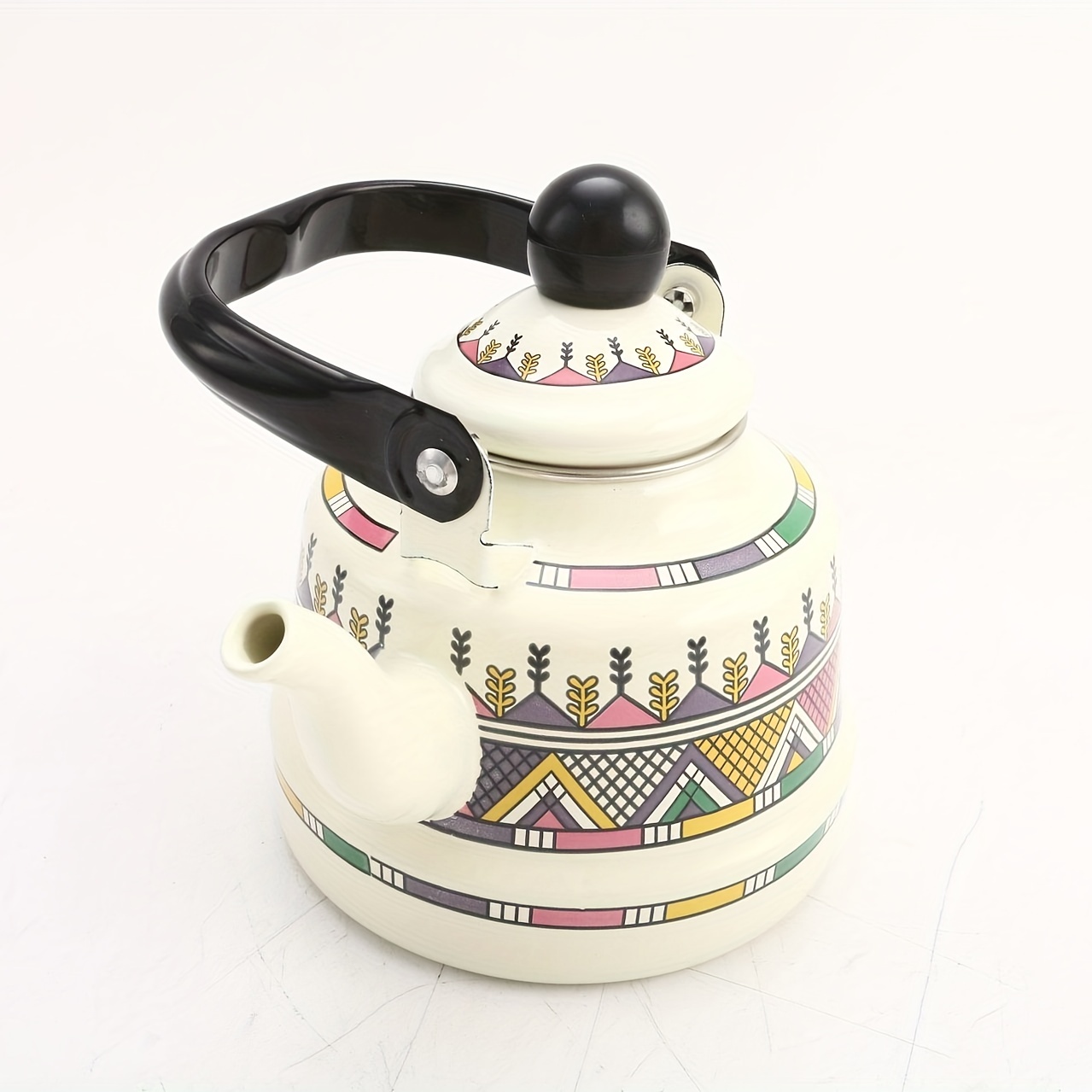 Frcolor Tea Kettle Camping Teapot Boiling Tea Kettle Vintage Water Coffee  Milk Pot with Handle 