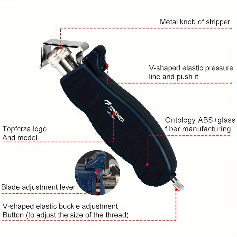 Rotary wire stripping deals tool