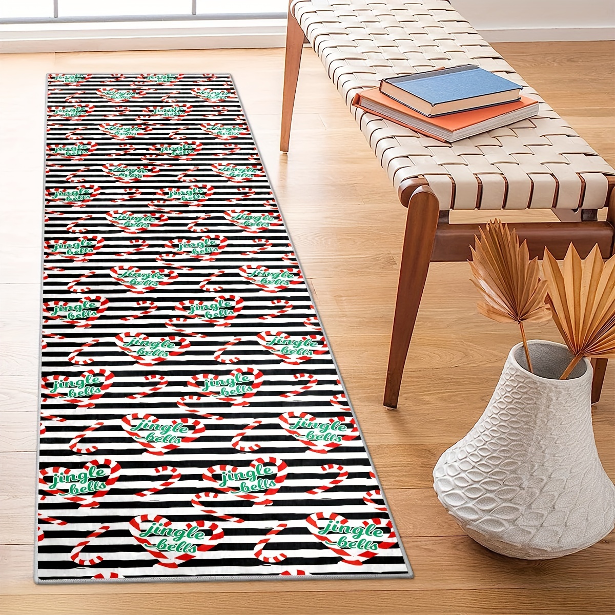 Soft Christmas Runner Rugs For Hallway Kitchen, Non-slip Long Hallway Rug  Runner Kitchen Mat, Machine Washable Stair Carpet Runner For Hallway Living  Room Bedroom Entryway Sunroom Hardwood Floors, Home Decor, Xmas Room