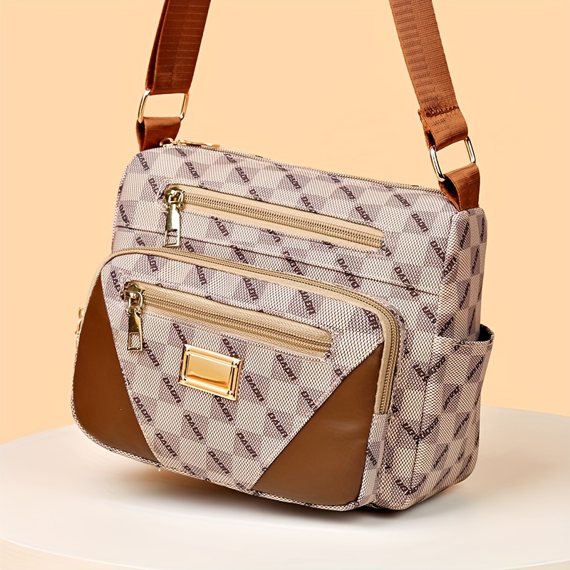 Fashionable women's Argyle woven handbag, color block fashionable casual checkered  crossbody bag, women's simple and versatile shoulder bag and wallet,  suitable for girls' daily travel use