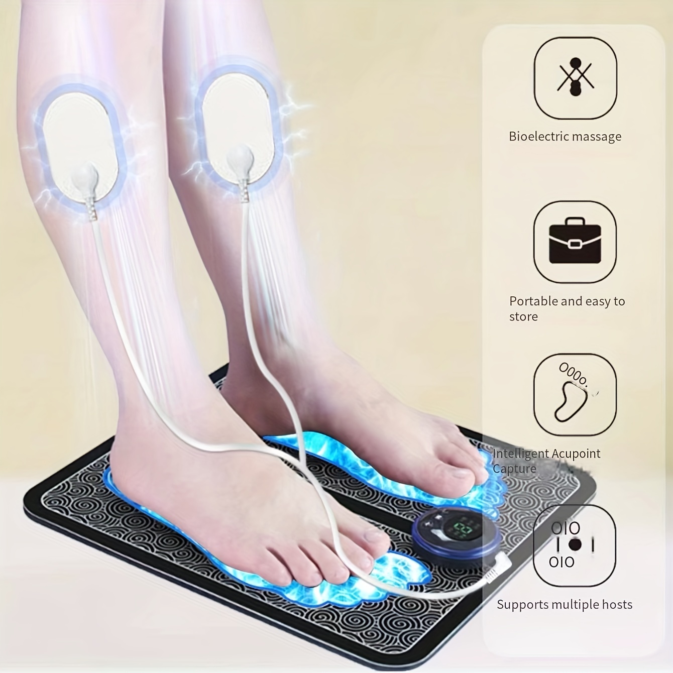 electric ems foot massager pad - Foot dead skin remover
