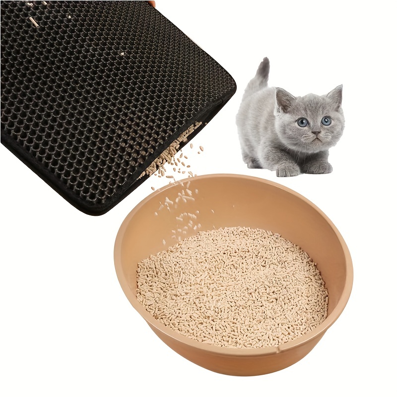 Double Layer Waterproof Cat Litter Mat Traps Litter Easy - Temu Canada