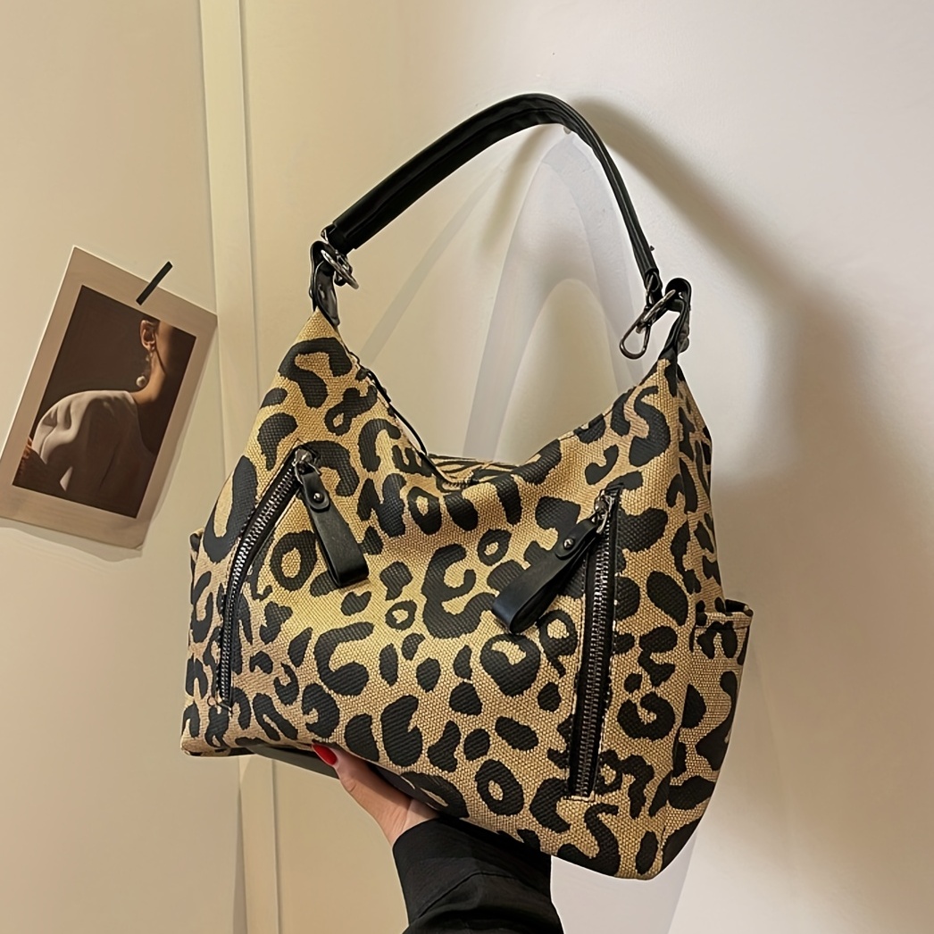 1pc Heart-shaped Pattern Fashionable Tote Bag With Zipper Closure, Suitable  For Women's Daily Use