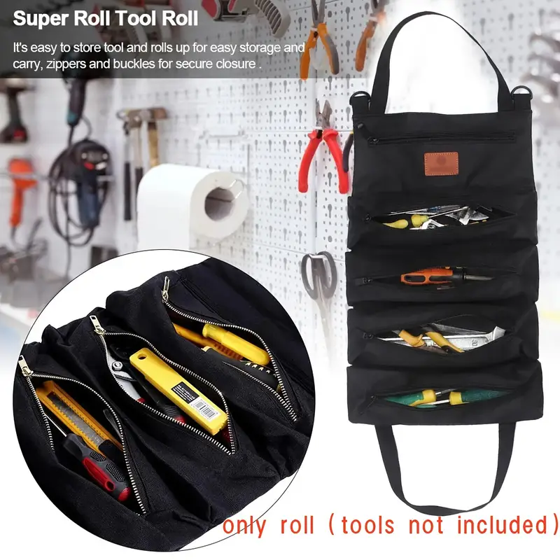 Tool Roll Bag Multi purpose Roll Tool Bag Bag Tool - Temu