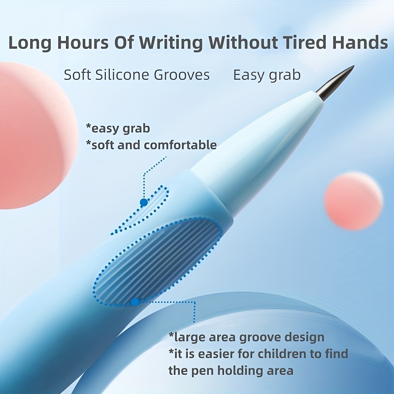 HB/2B Pencils Correcting Posture Groove Design To Fix Every Finger