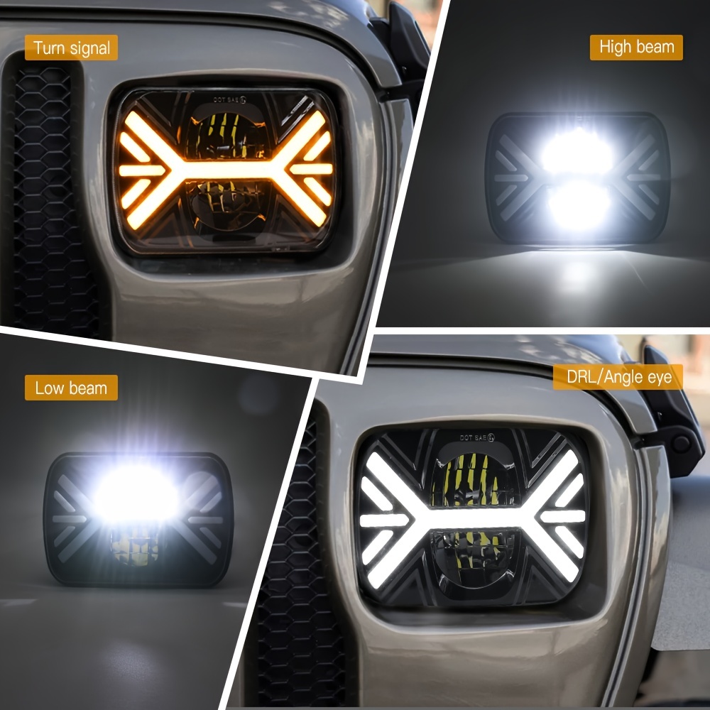個 C0061 カーライト強力な照明効果インストール互換性製品寿命 50000+ 時間 7.0 インチジープ Jeepwrangler、車の ヘッドライト電球 クリアランスディールでさらに節約 Temu Japan