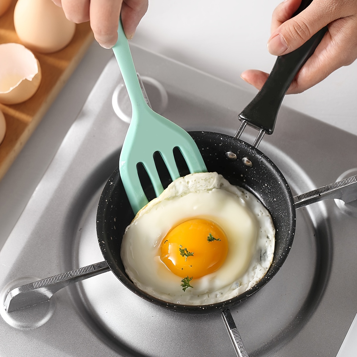 Series Of Silicone Flat Spatula, Non-stick Pan Cooking Turner For