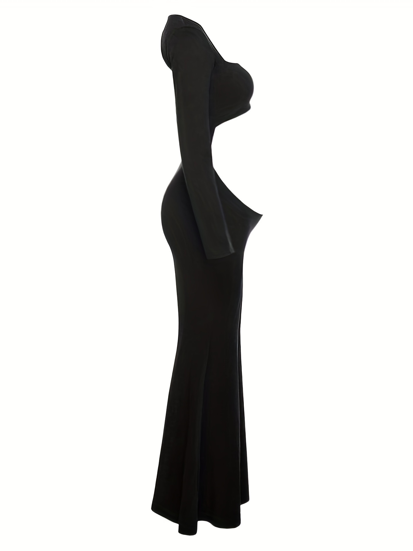 Maternity Cut Out Backless Maxi Dress for Photoshoot