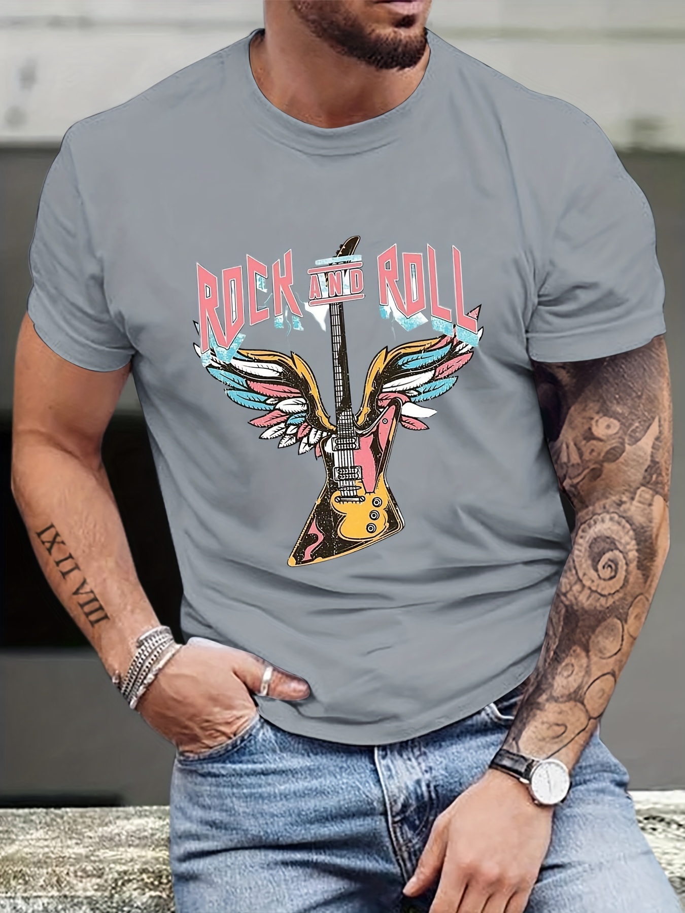 New ROCKABILLY RULES OK? T-Shirt custom t shirt summer tops mens