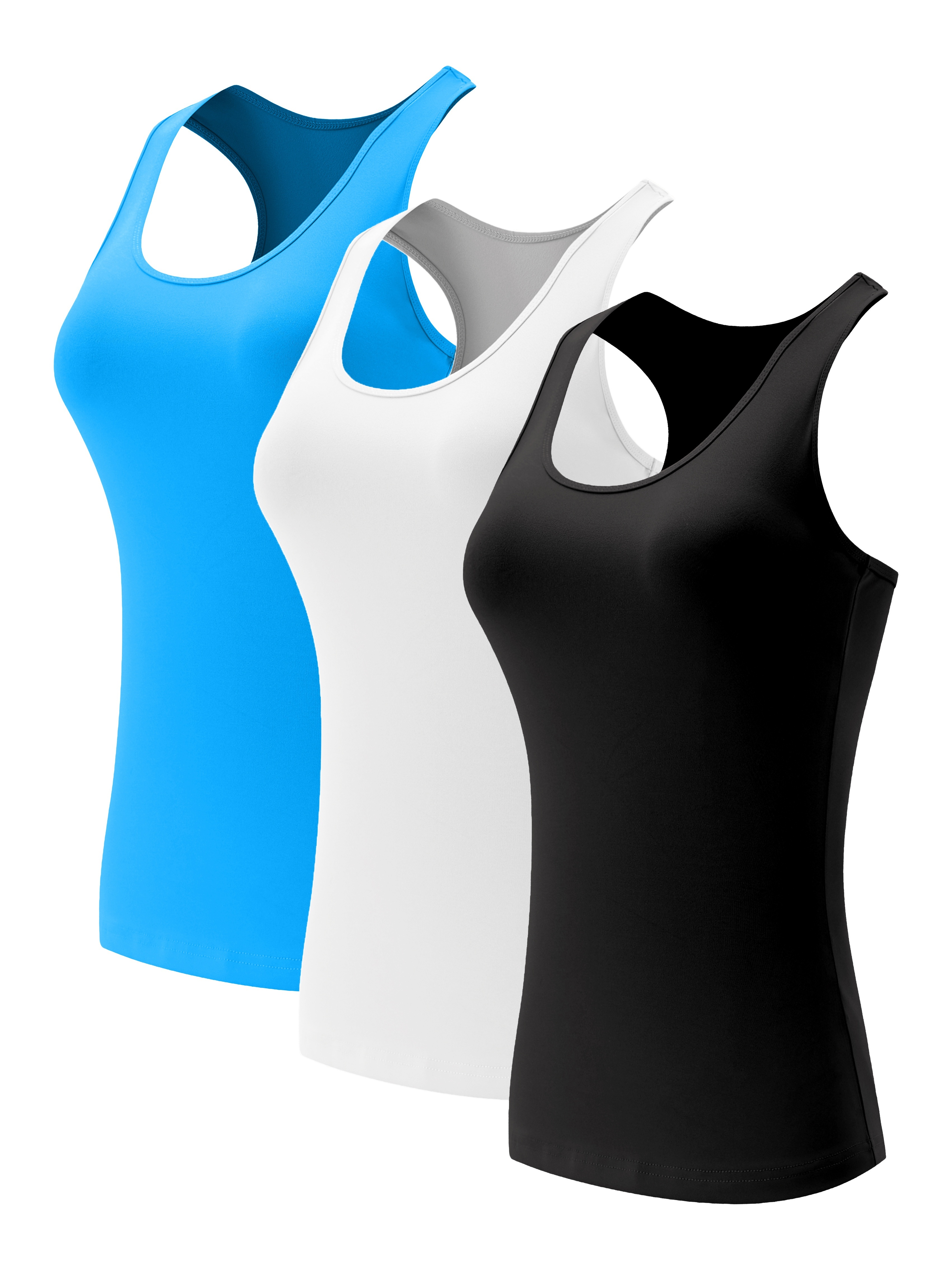 TAIPOVE Women's Racerback Tank Top Long Camisole Sleeveless Yoga Shirts  Workout Tops 3 Pack : : Clothing, Shoes & Accessories