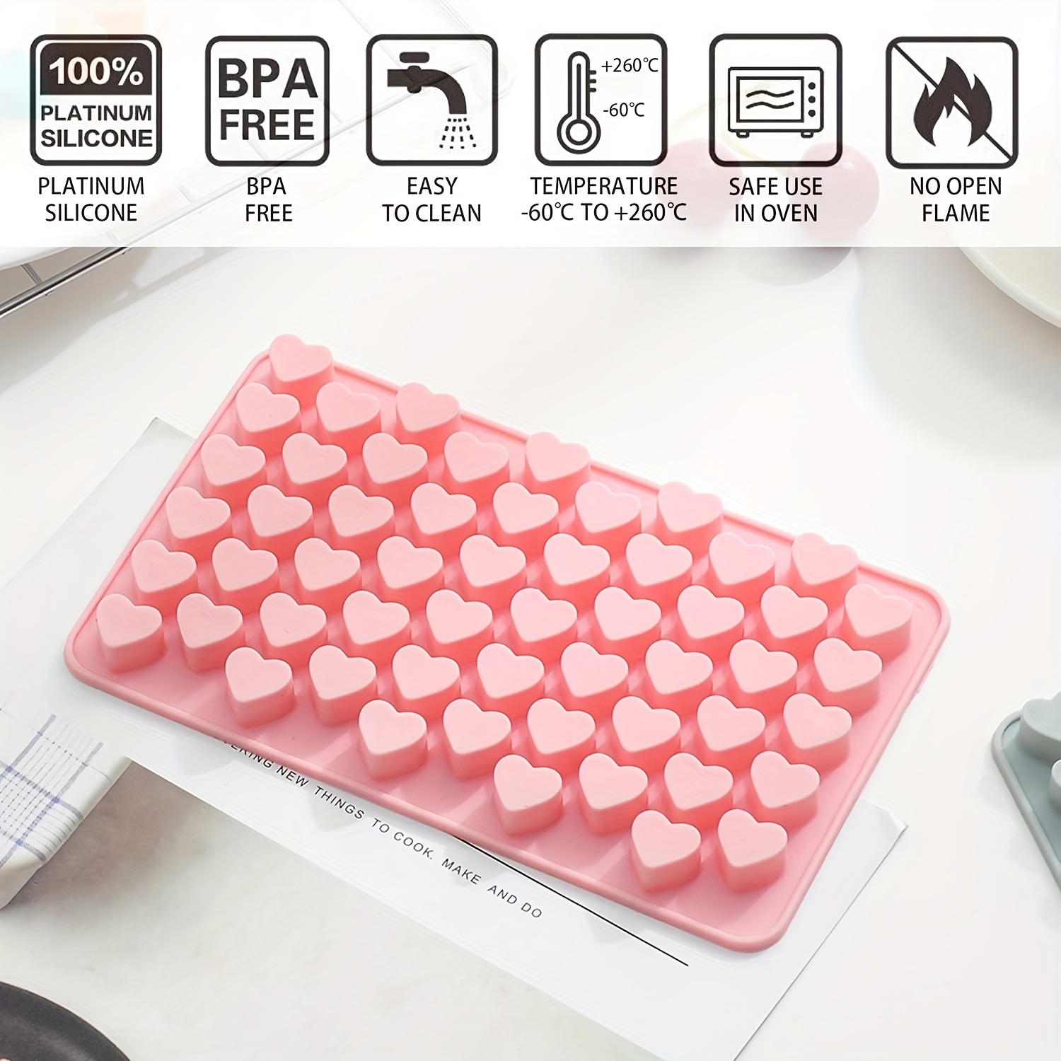 Heart shaped Silicone Cake Baking Mold Numbers Letters - Temu