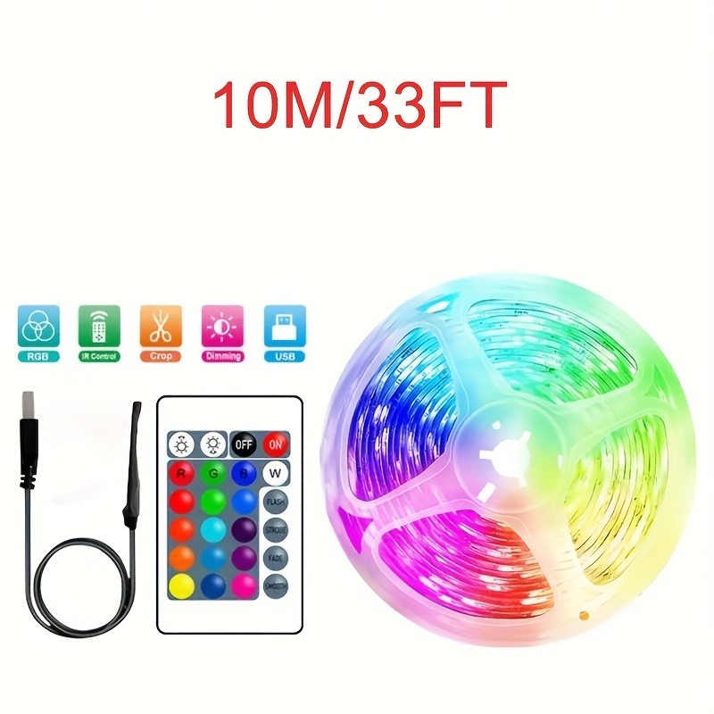 Smart Led Strip Lights Room 5050 Rgb Music Sync Strip Lights - Temu ...