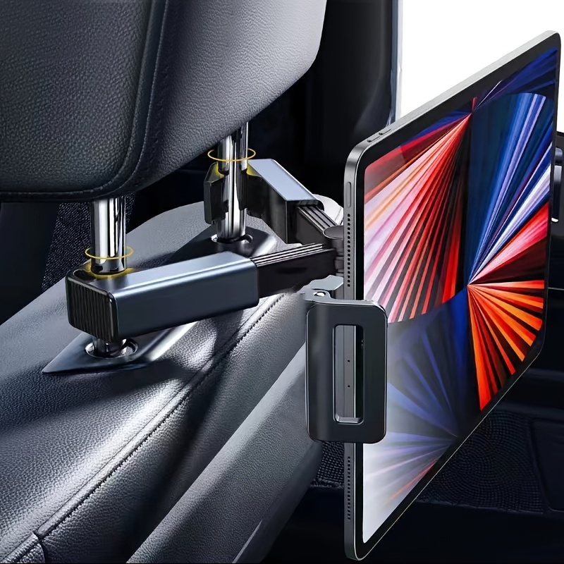 Soporte para tablet iPad para soporte de coche, reposacabezas para asiento  trasero, funda gruesa, compatible con iPad y tableta, soporte para